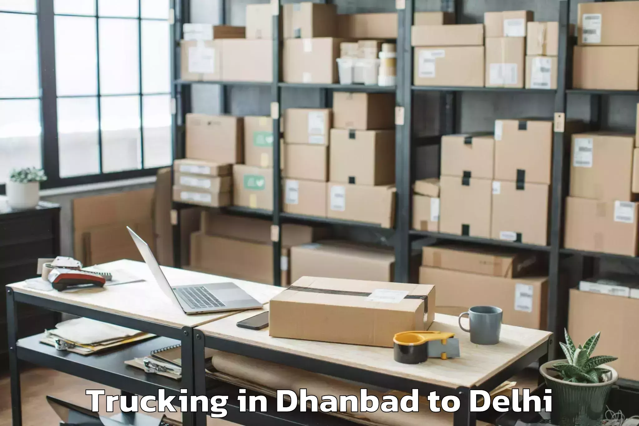 Book Dhanbad to Omaxe Connaught Place Trucking